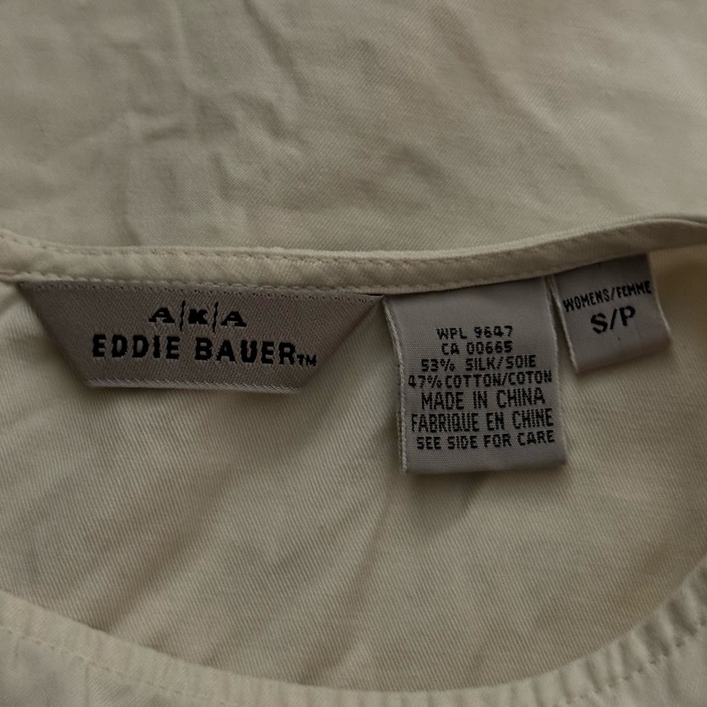 A.K.A. Eddie Bauer | Sleeveless Longline Silk Blend Top - Picture 6 of 6